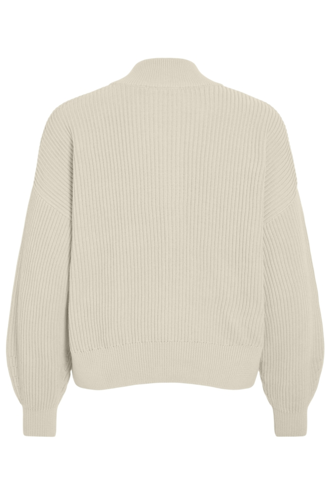 VICHING CREW NECK L/S KNIT TOP - NO 14106387 Birch